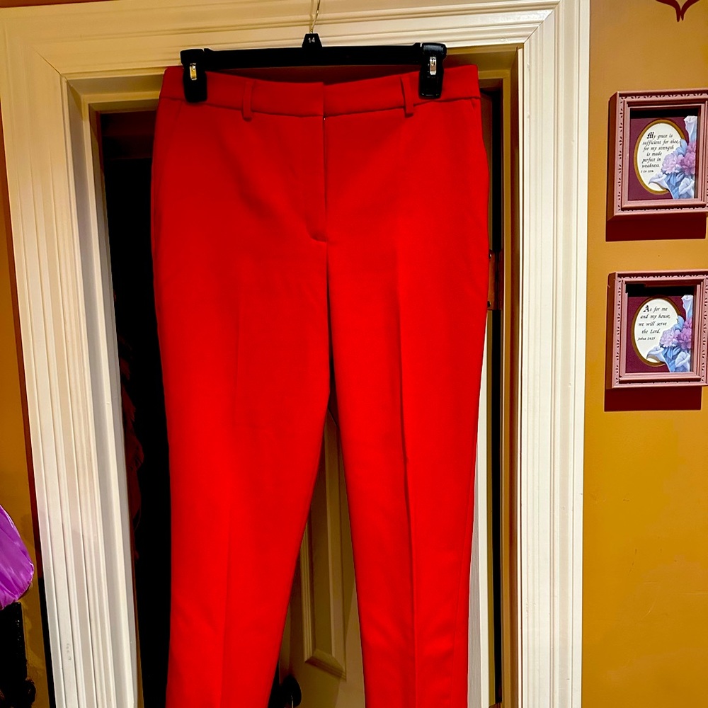 Express red long straight leg pant. Excellent condition.  Size 12